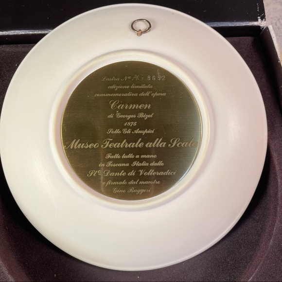 CARMEN La Scala Grand Opera Collection 1978 Gino Ruggeri Plate - Picture 2 of 10